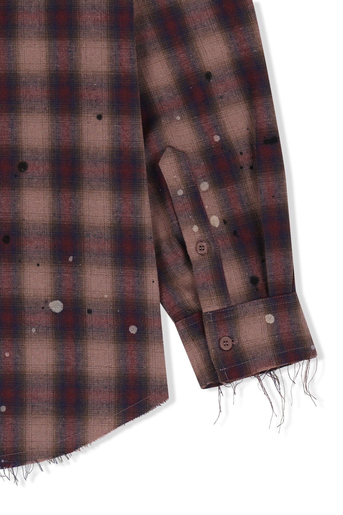 Matin Kim - Paint Effect Flannel Check Shirt (Indian Pink) product image 5 | TRAB K-Fashion Australia