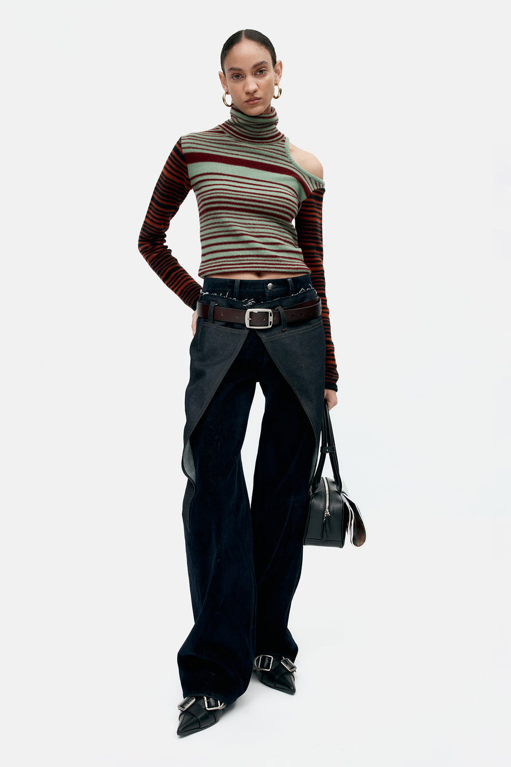 Andersson Bell - Zoe Wrap Pants (Blue) product image 7 | TRAB K-Fashion Australia