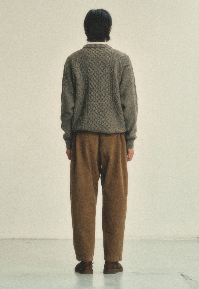 Art if acts - Fisherman Cable Sweater (Truffle) product image 3 | TRAB K-Fashion Australia