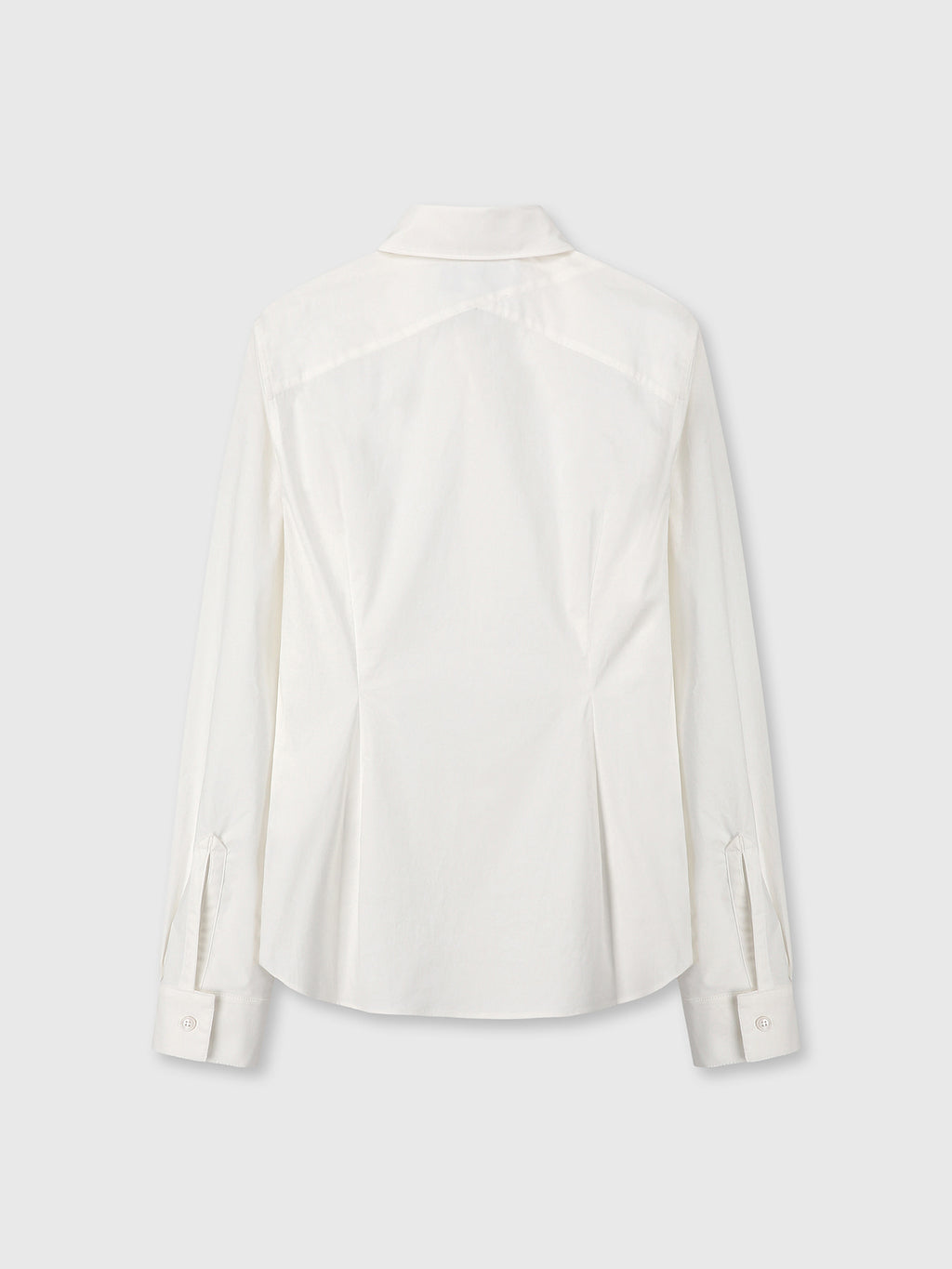 Tonywack - Elasticated Cotton Slim-Fit Shirt (Off White) product image 9 | TRAB K-Fashion Australia