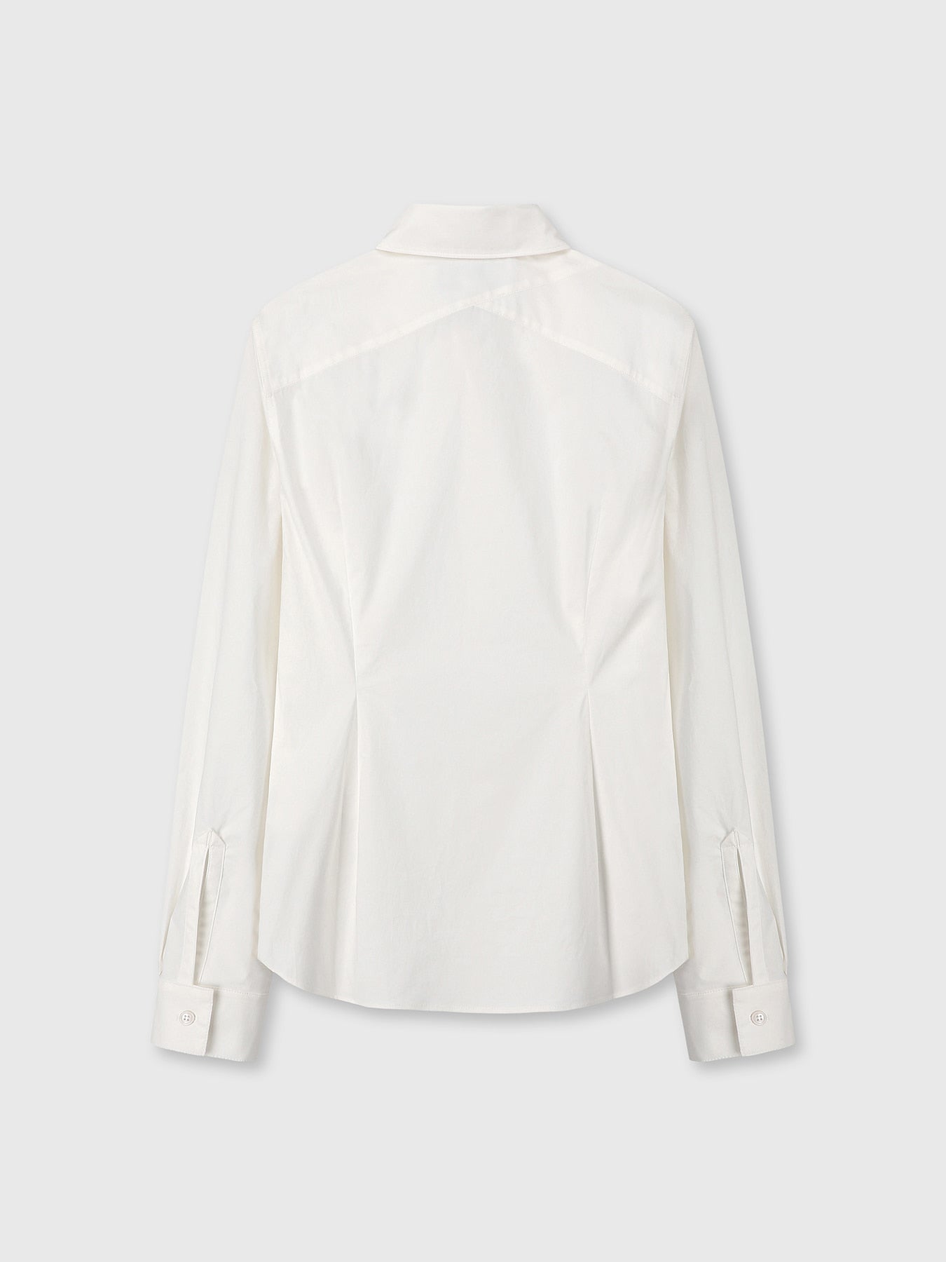 Tonywack - Elasticated Cotton Slim-Fit Shirt (Off White) product image 9 | TRAB K-Fashion Australia
