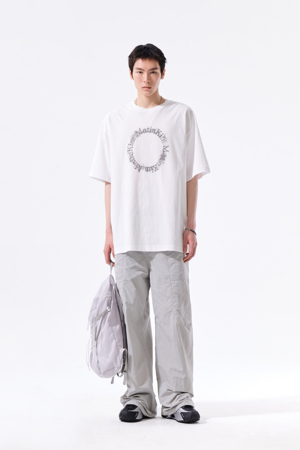 Matin Kim - Multi Panel Parachute Pants (Light Grey) product image 13 | TRAB K-Fashion Australia