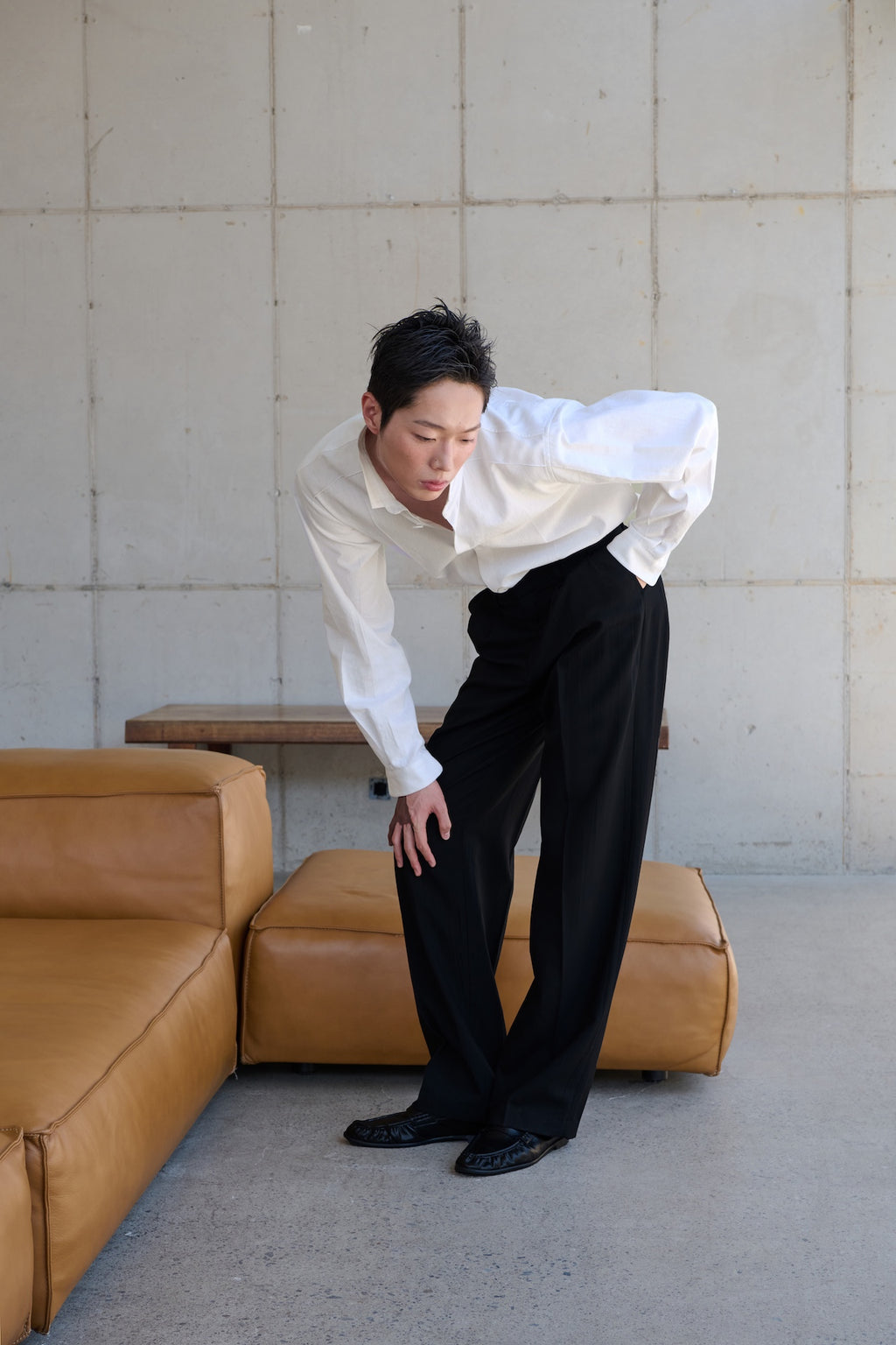 STU - 2 Tuck Crease Slacks (Black) product image 8 | TRAB K-Fashion Australia