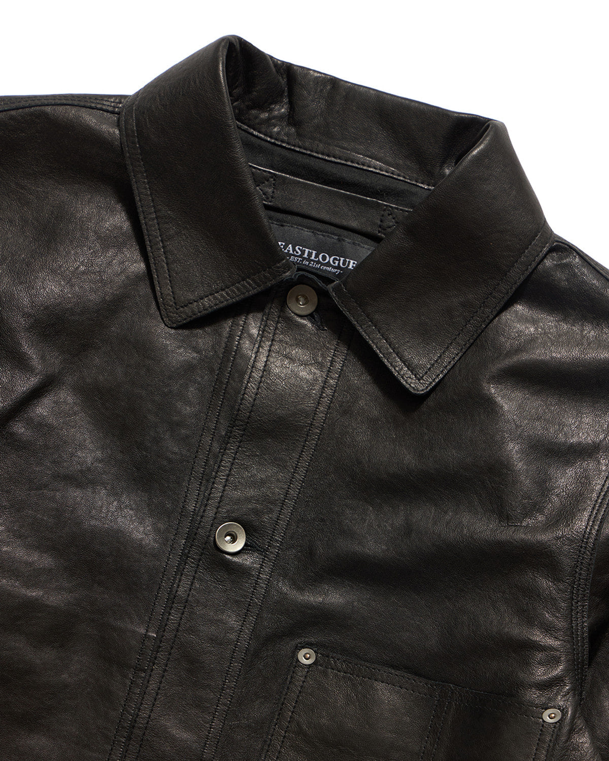 Eastlogue - Railman Work Leather Jacket (Black) product image 3 | TRAB K-Fashion Australia