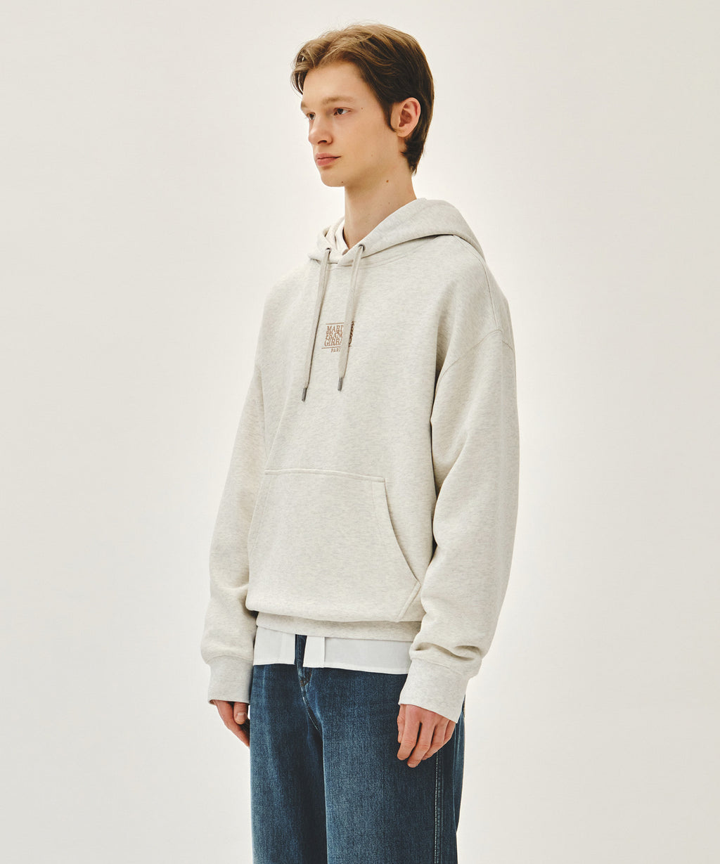 Marithe & Francois Girbaud - Small Classic Logo Hoodie (Oatmeal) product image 2 | TRAB K-Fashion Australia