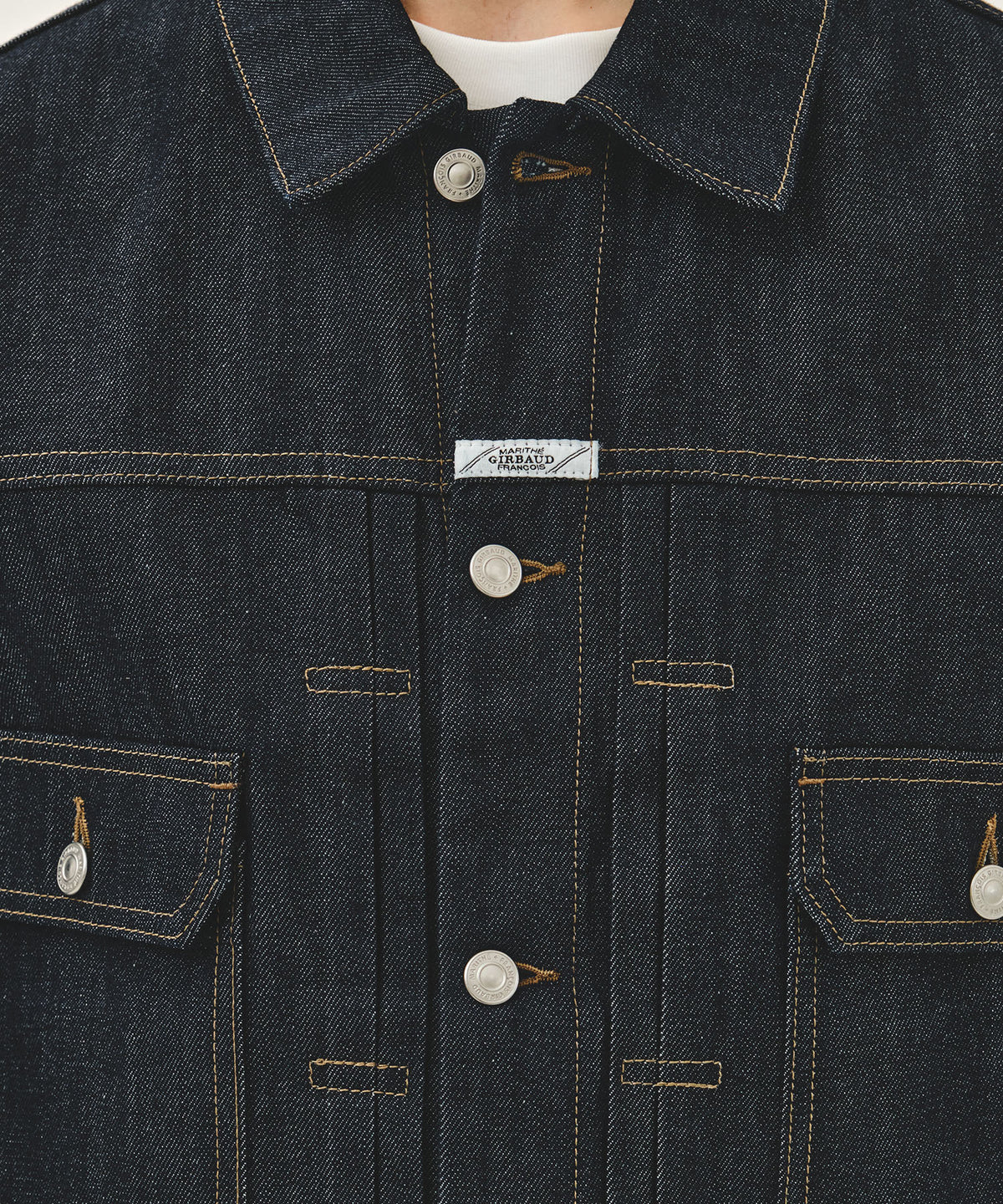 Marithe & Francois Girbaud - Selvage Denim Trucker Jacket (Indigo) product image 4 | TRAB K-Fashion Australia