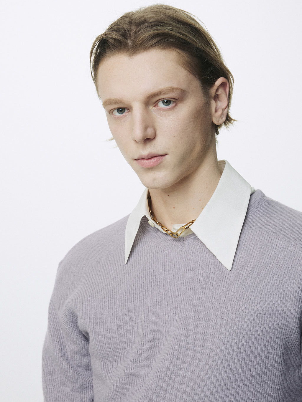 Tonywack - Super Fine Wool Commando V-Neck Knit (Slate Grey) product image 8 | TRAB K-Fashion Australia