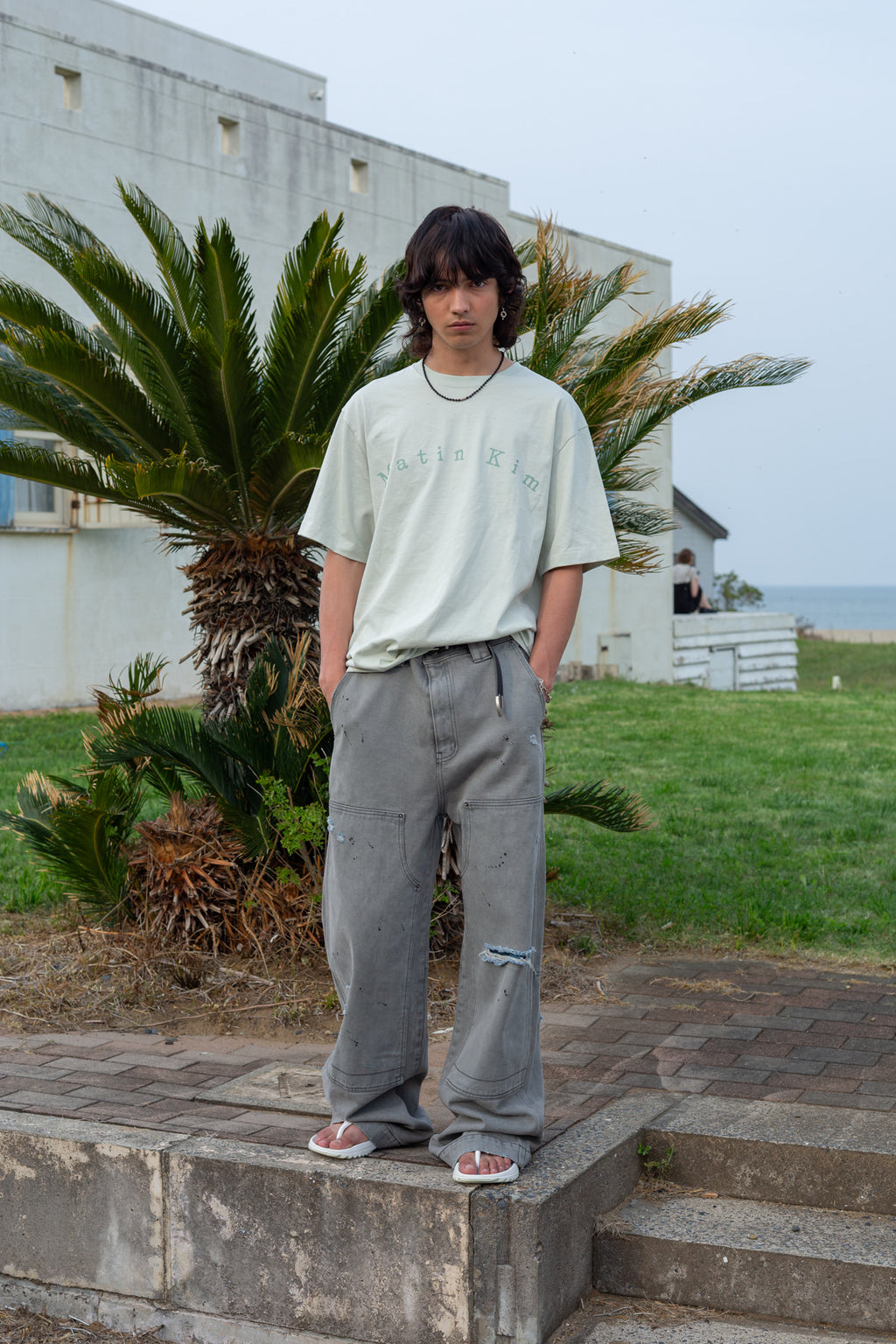 Matin Kim - Minimal Arch Logo Top (Mint) product image 10 | TRAB K-Fashion Australia