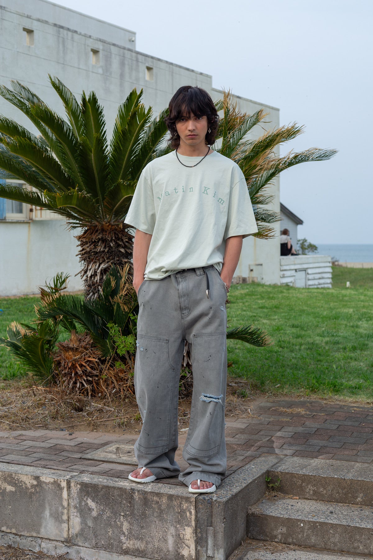 Matin Kim - Minimal Arch Logo Top (Mint) product image 10 | TRAB K-Fashion Australia