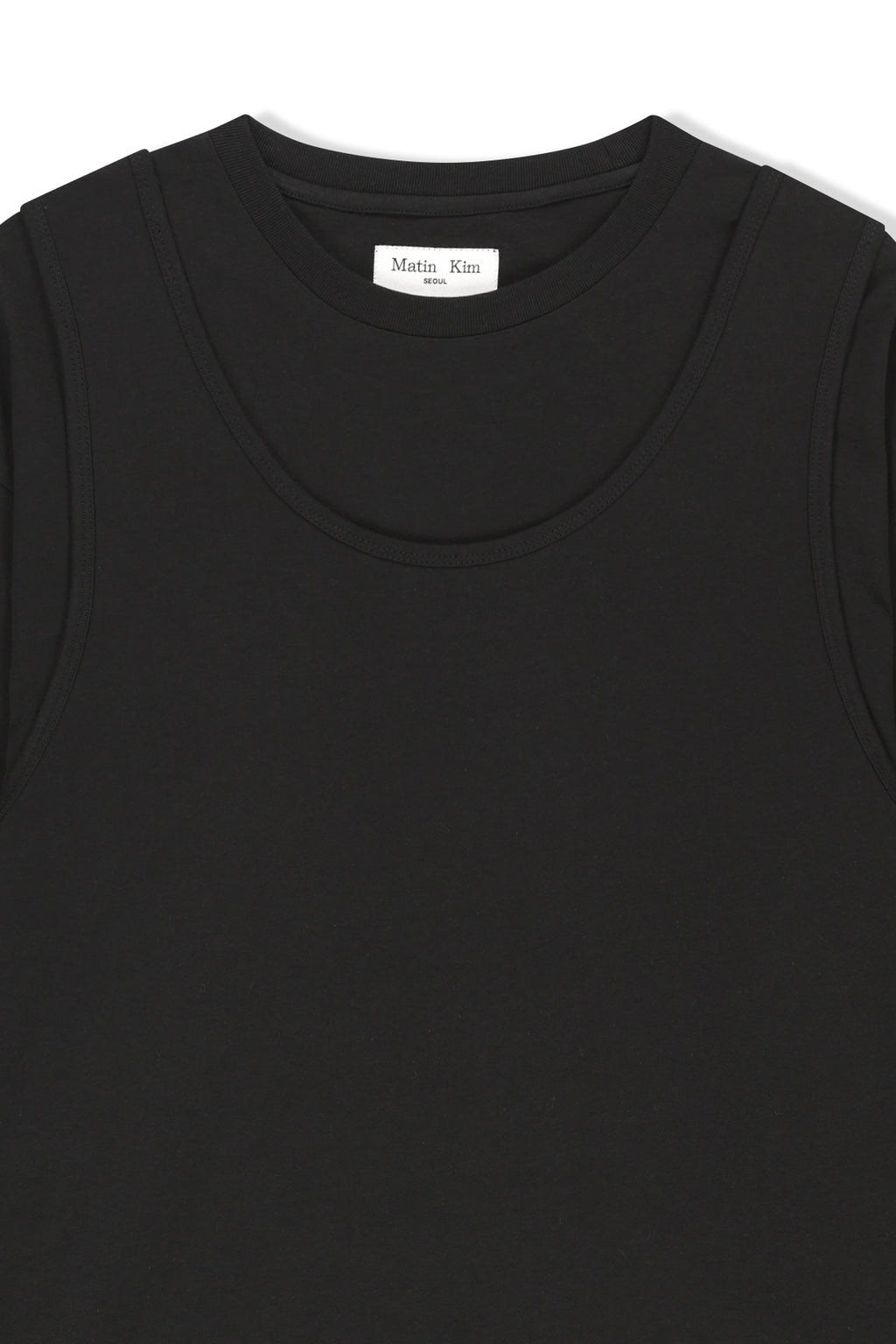 Matin Kim - Cross Back Layered Top (Black) product image 3 | TRAB K-Fashion Australia