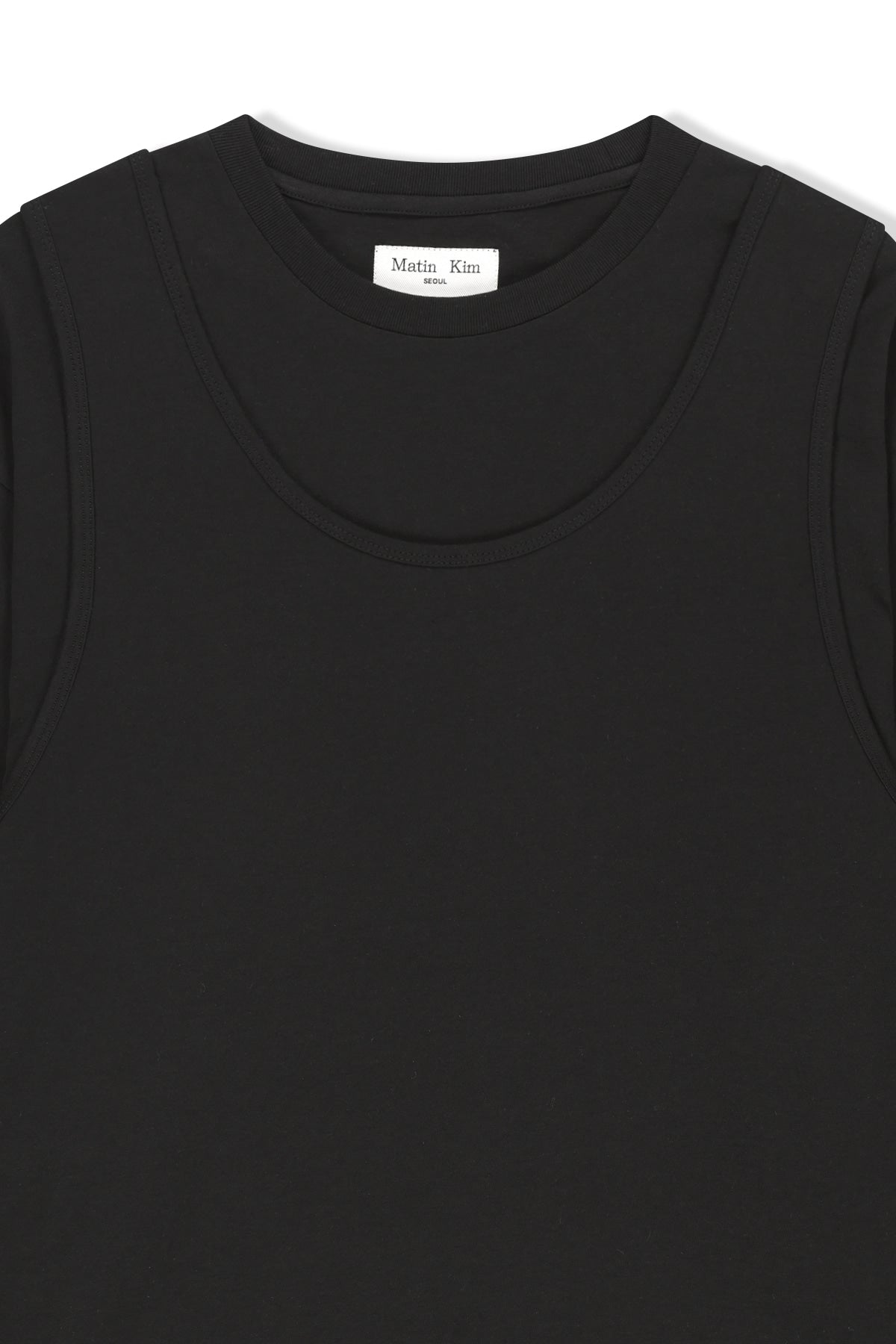 Matin Kim - Cross Back Layered Top (Black) product image 3 | TRAB K-Fashion Australia