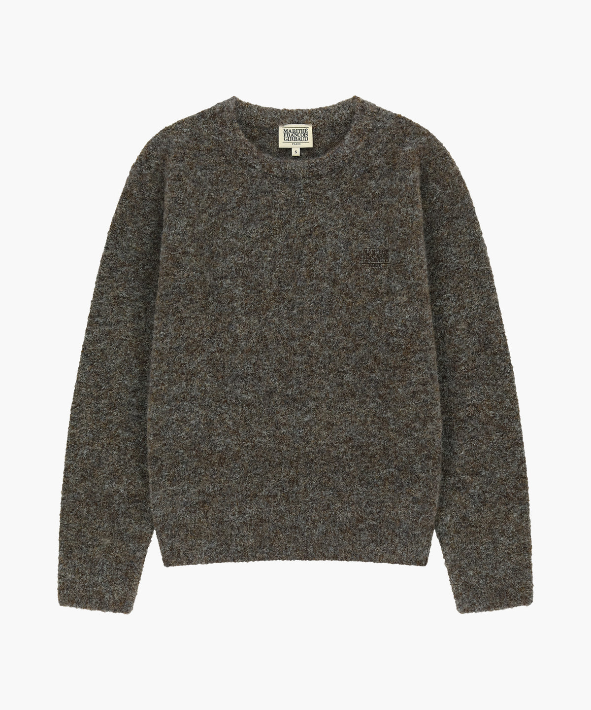 Marithe & Francois Girbaud - Small Classic Logo Boucle Knit Pullover (Dark Brown) product image 4 | TRAB K-Fashion Australia