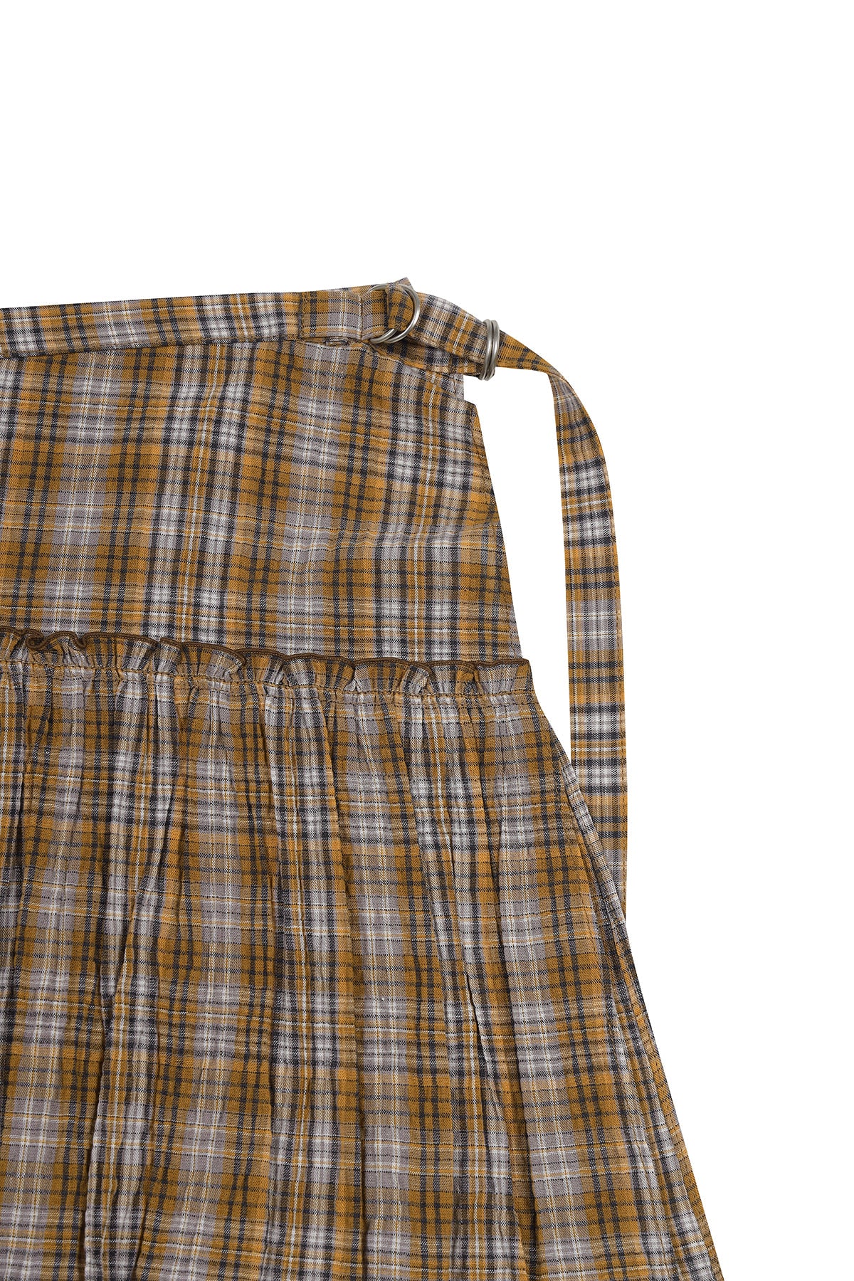 Matin Kim - Check Layered Skirt (Orange) product image 4 | TRAB K-Fashion Australia