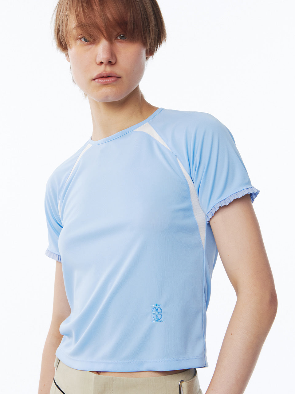 Kijun - Frill Backless Top (Sky Blue) product image 7 | TRAB K-Fashion Australia