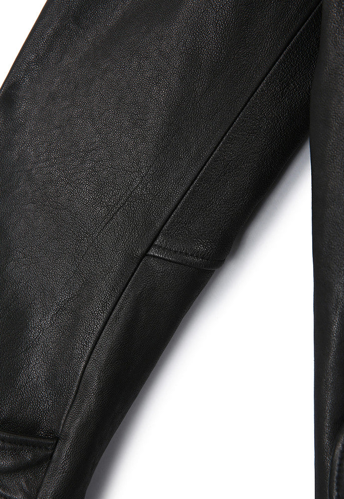 Art if acts - Washed Lambskin Vegetable Car Coat (Black) product image 16 | TRAB K-Fashion Australia