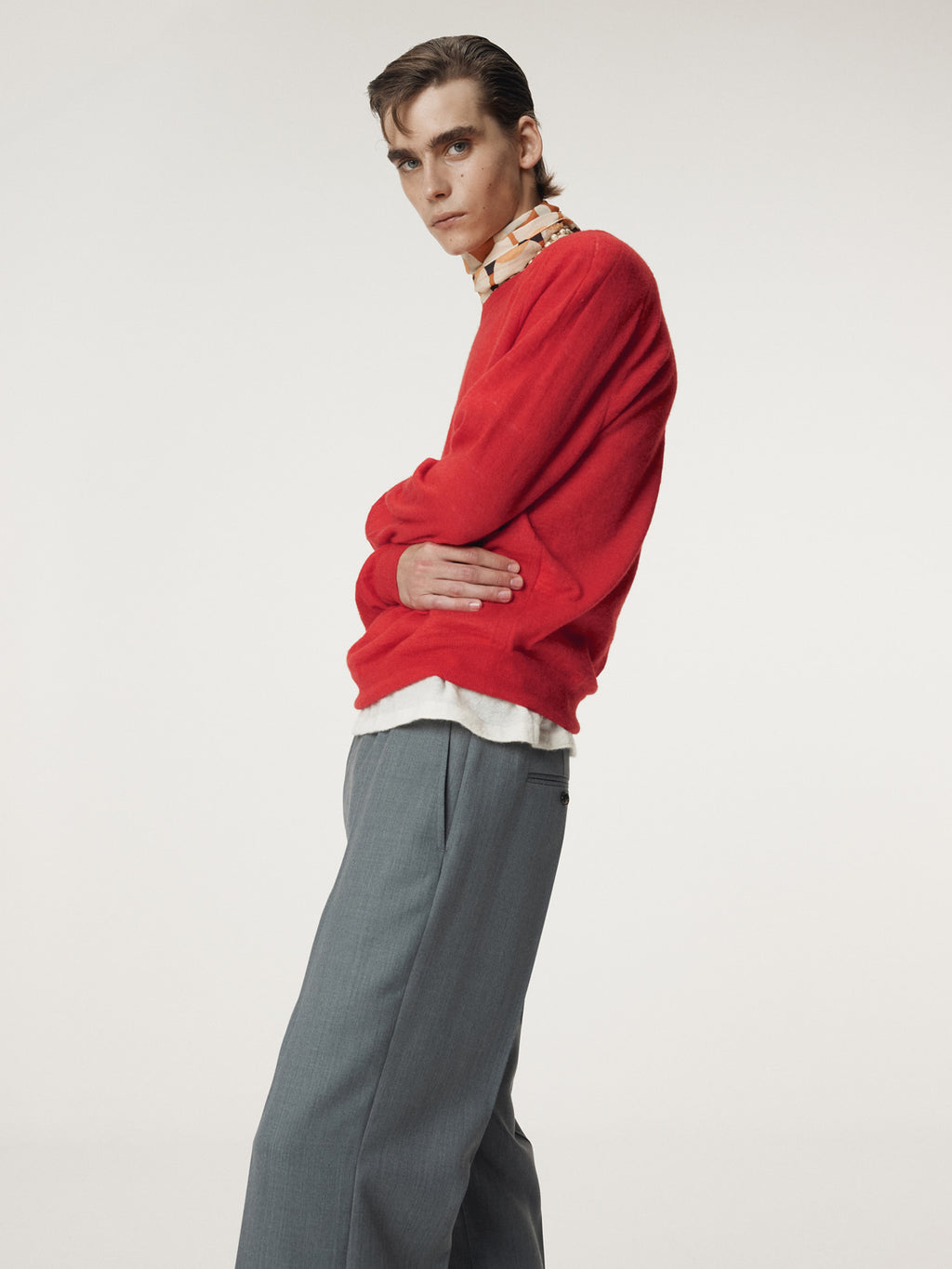 Recto - Rc Sheer Knit Top (Scarlet Red) product image 5 | TRAB K-Fashion Australia