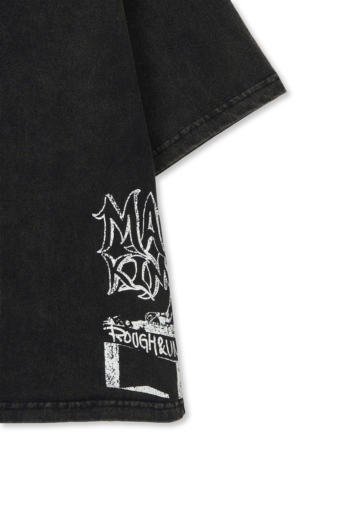 Matin Kim - Vintage Graffiti Artwork Top (Black) product image 4 | TRAB K-Fashion Australia