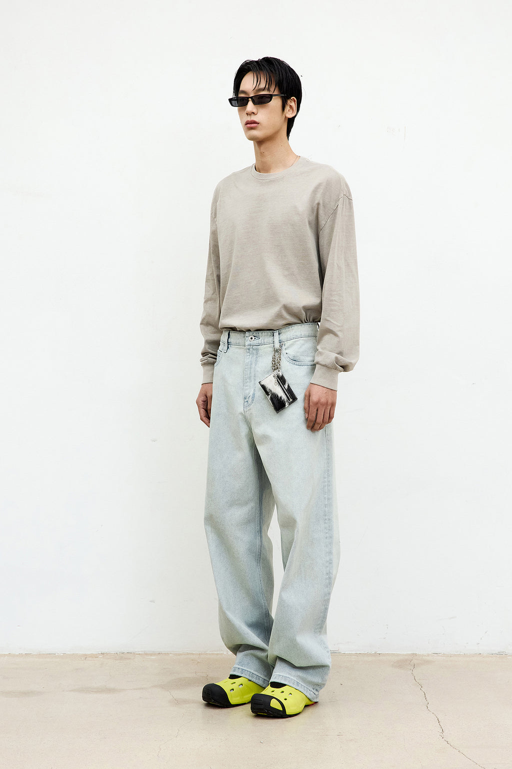 Coor - Pigment Dying Cotton Long Sleeve (Washed Brown) product image 3 | TRAB K-Fashion Australia