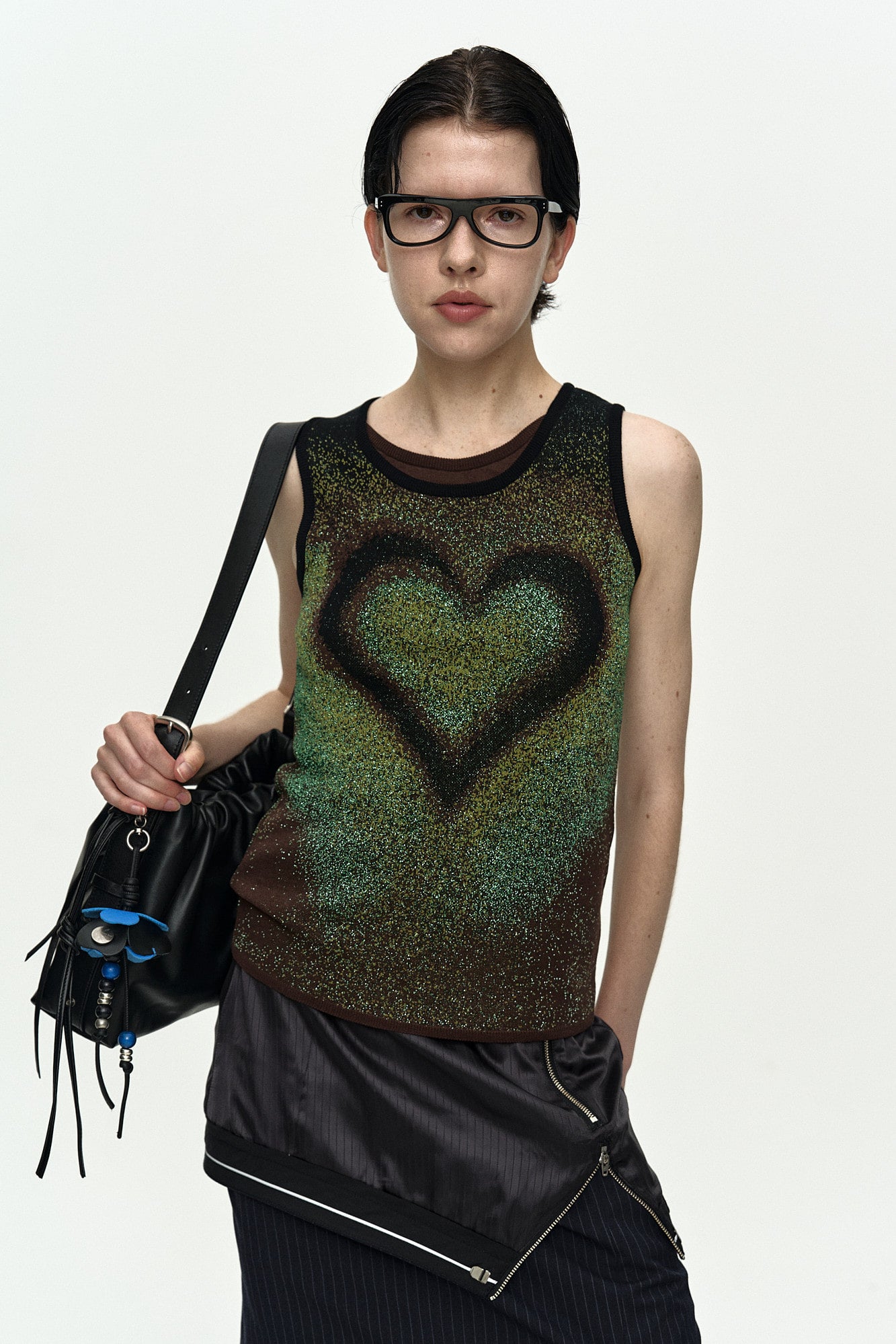 Andersson Bell - Airbrush Love Tank Top (Green) product image 9 | TRAB K-Fashion Australia