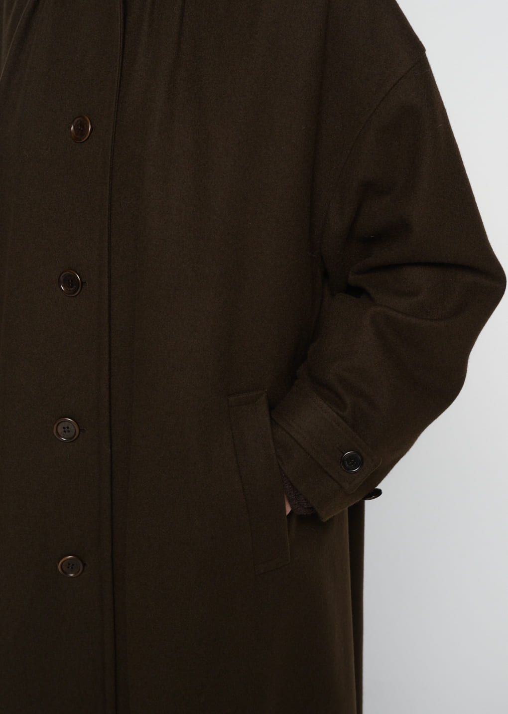 Amomento - shirring coat (Brown) product image 9 | TRAB K-Fashion Australia