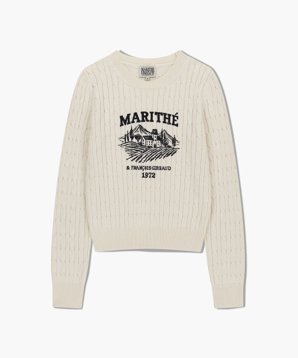 Marithe & Francois Girbaud - Vineyard Cable Knit Pullover (Ivory) product image 6 | TRAB K-Fashion Australia
