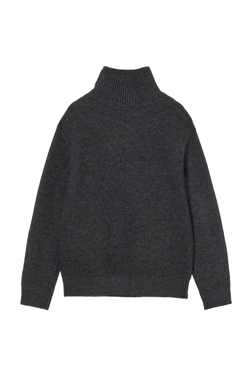 Deinet - Button High-Neck Twist Knit (Charcoal) product image 2 | TRAB K-Fashion Australia