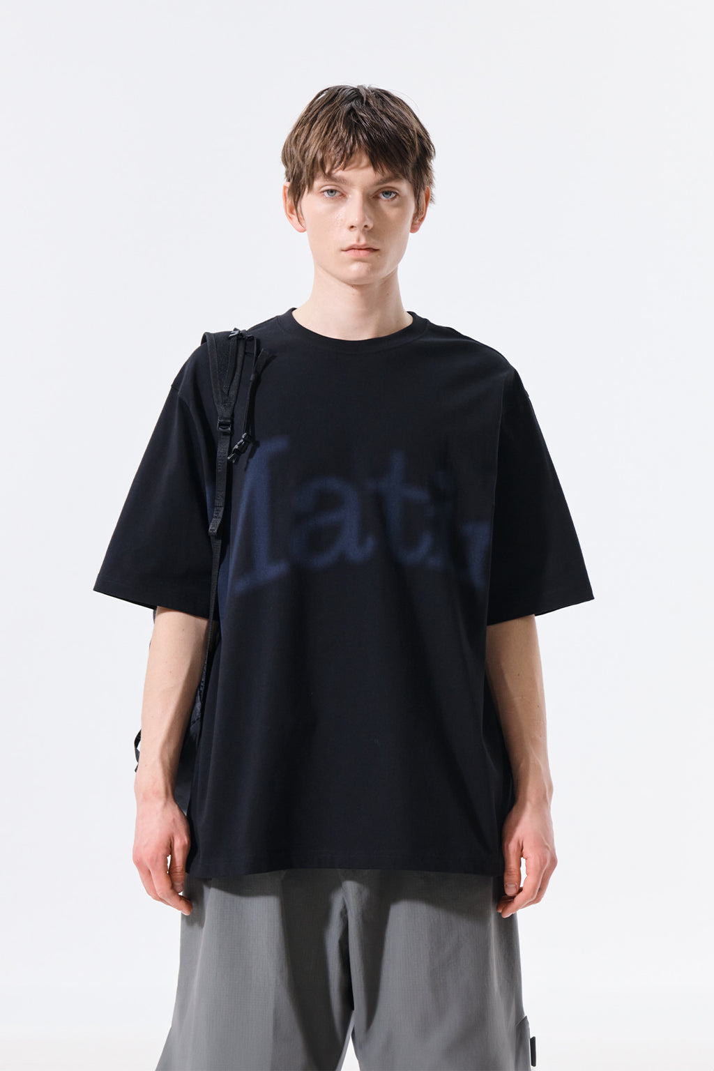 Matin Kim - Big Arch Logo Top (Black) product image 5 | TRAB K-Fashion Australia