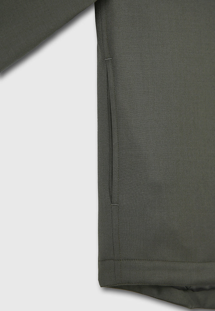 Tonywack - Hard Twist Wool Padded Shirt Jacket (Dark Olive) product image 13 | TRAB K-Fashion Australia