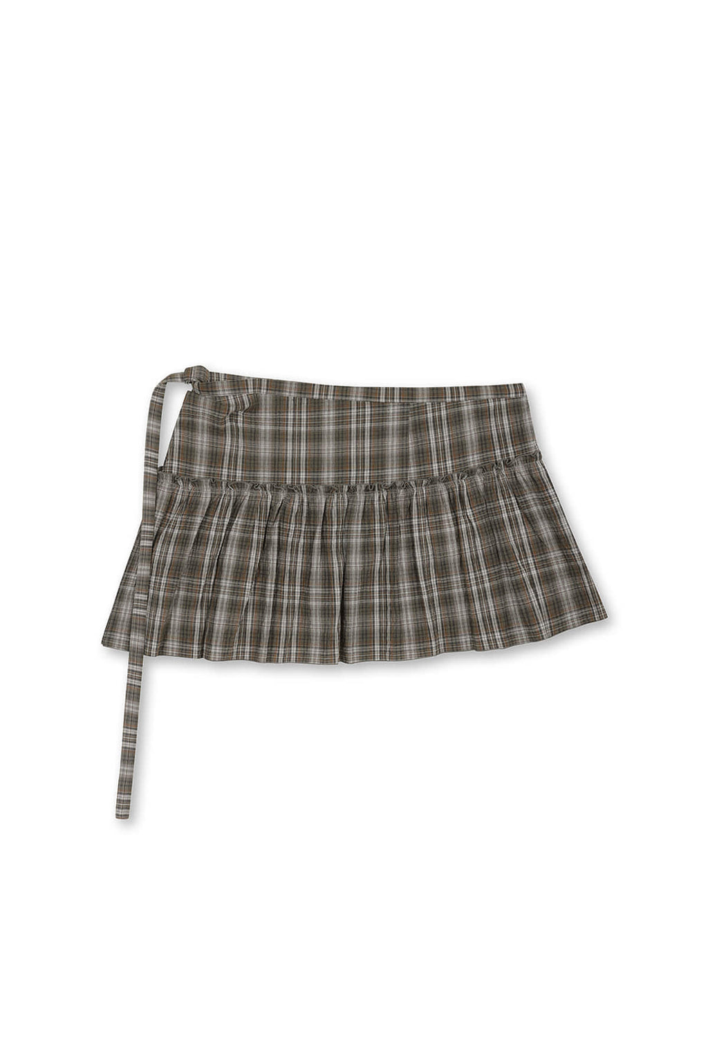 Matin Kim - Check Layered Skirt (Grey) product image 5 | TRAB K-Fashion Australia