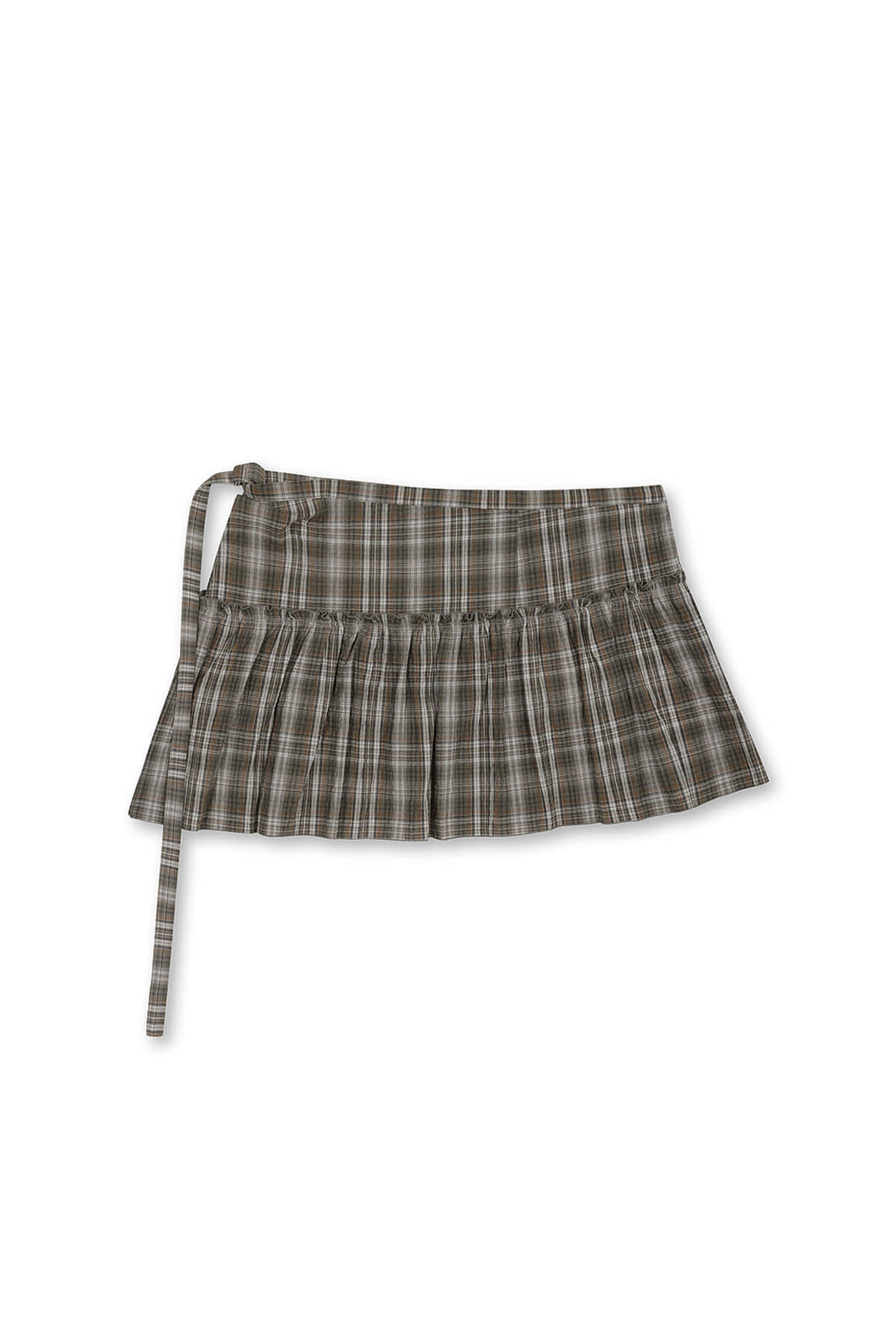 Matin Kim - Check Layered Skirt (Grey) product image 5 | TRAB K-Fashion Australia