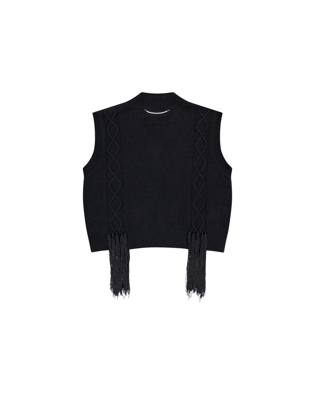 Kimhe Kim - Fringed Knit Vest (Black) product image 21 | TRAB K-Fashion Australia