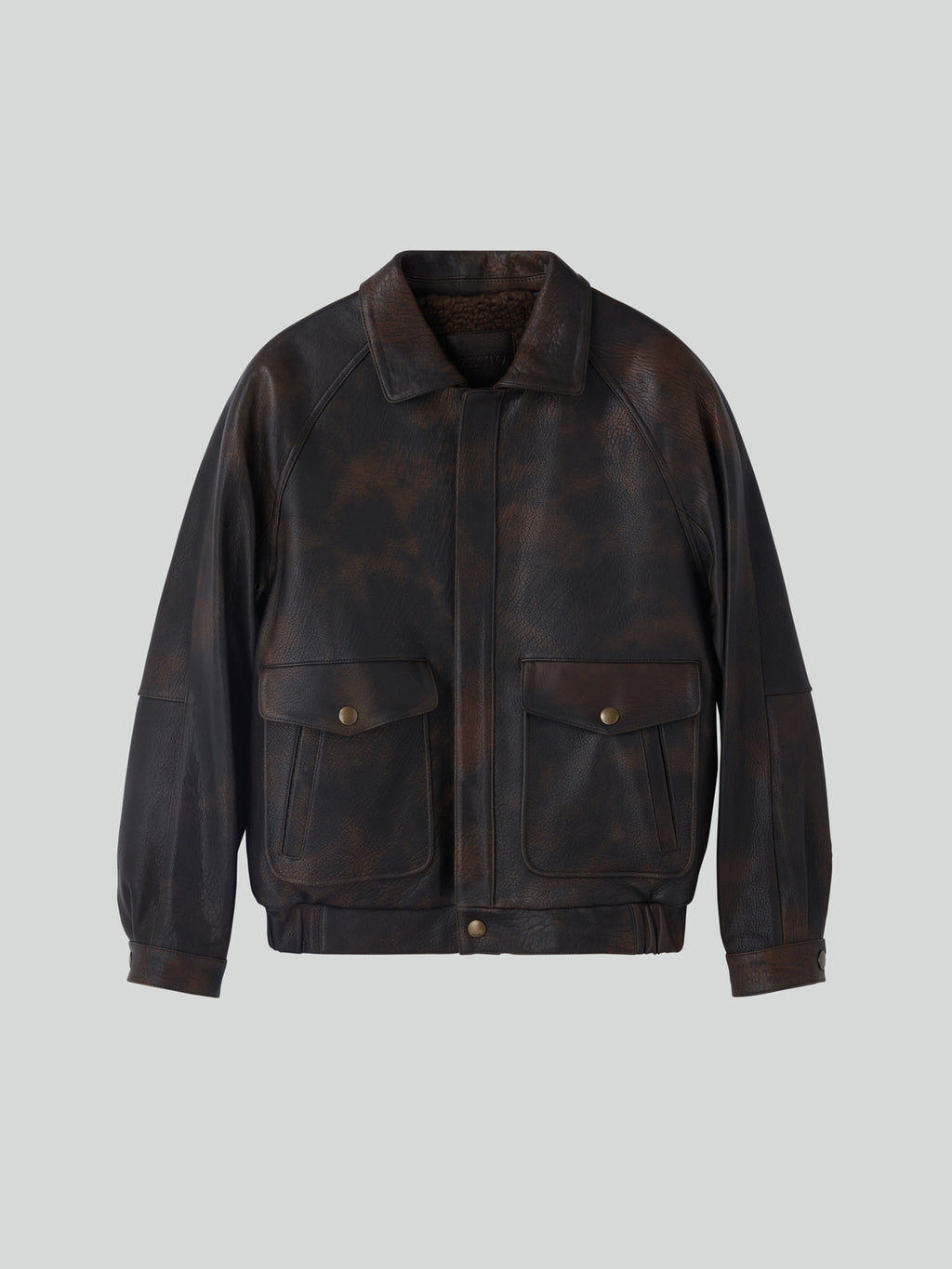 Recto - Oversized Shearing Leather Jumper (Vintage Brown) product image 12 | TRAB K-Fashion Australia