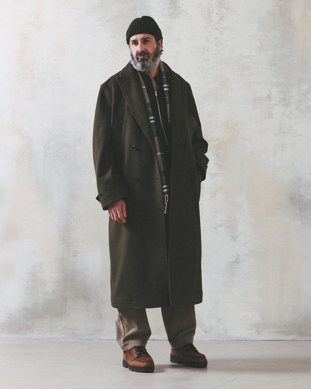 Eastlogue - Chester Field Coat (D.olive Wool) product image 5 | TRAB K-Fashion Australia