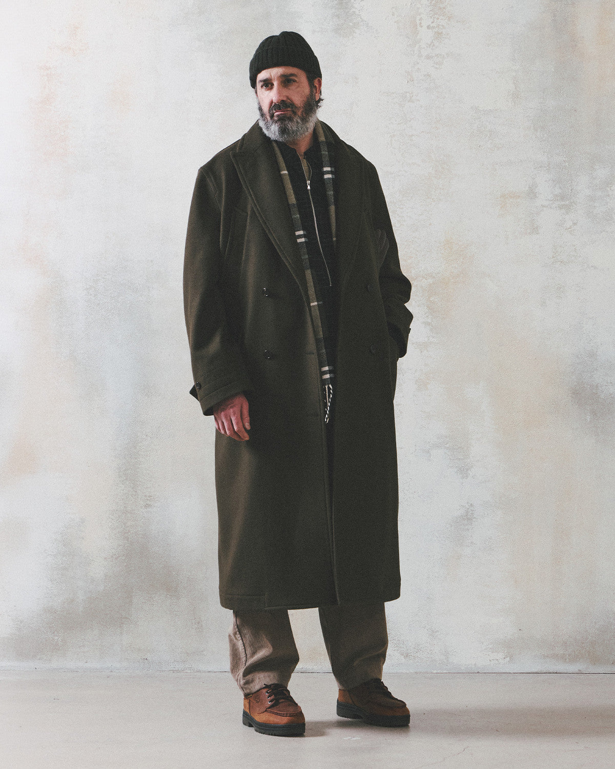Eastlogue - Chester Field Coat (D.olive Wool) product image 5 | TRAB K-Fashion Australia