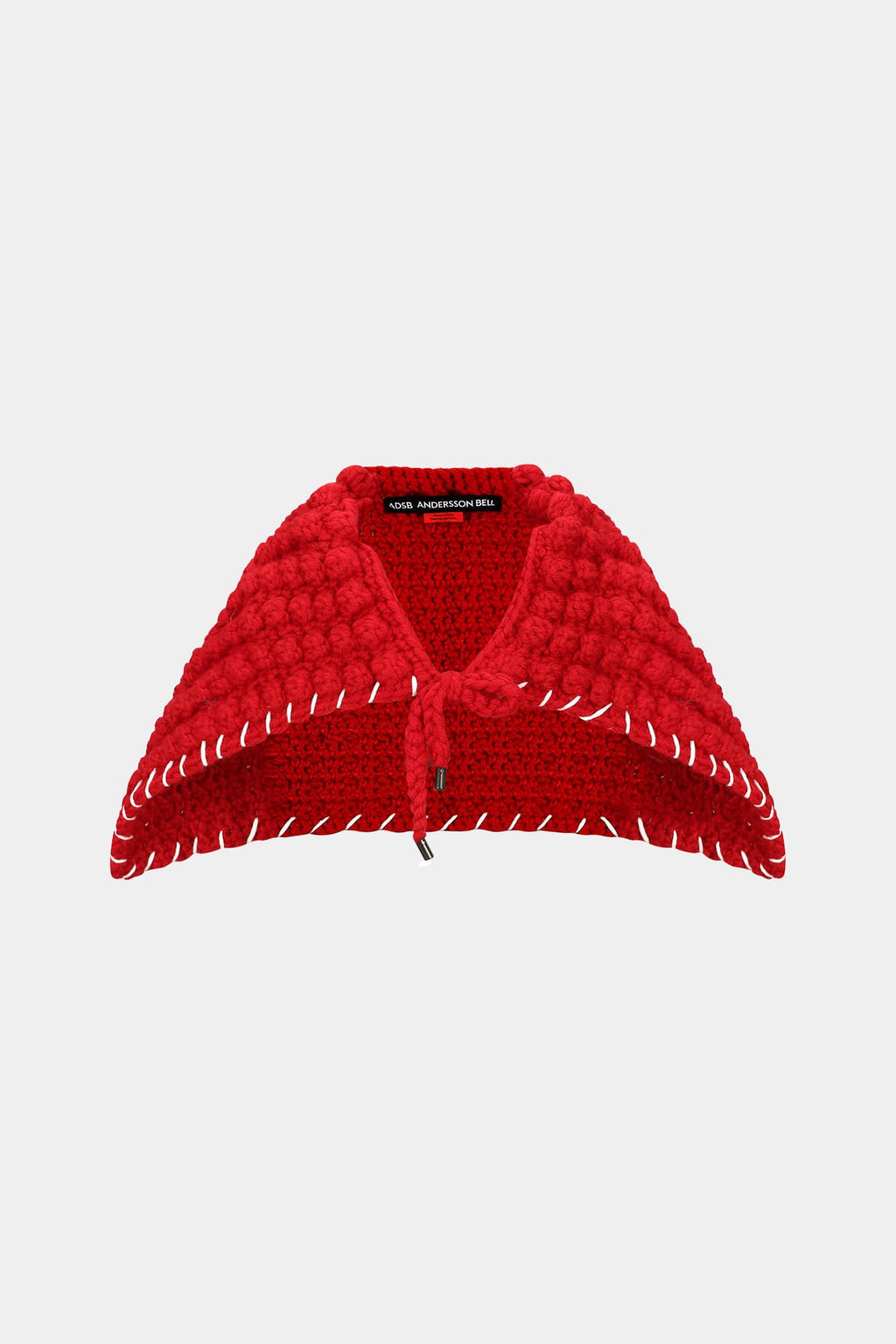 Andersson Bell - Chunky Wool-Blend Hand Knitted Scarf (Red) product image 1 | TRAB K-Fashion Australia