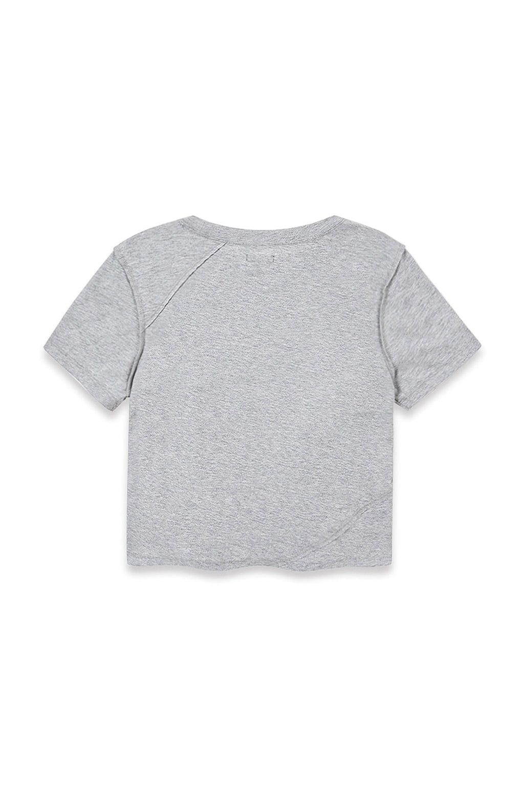 Matin Kim - Diagonal Logo Reversible Crop Top (Grey) product image 4 | TRAB K-Fashion Australia