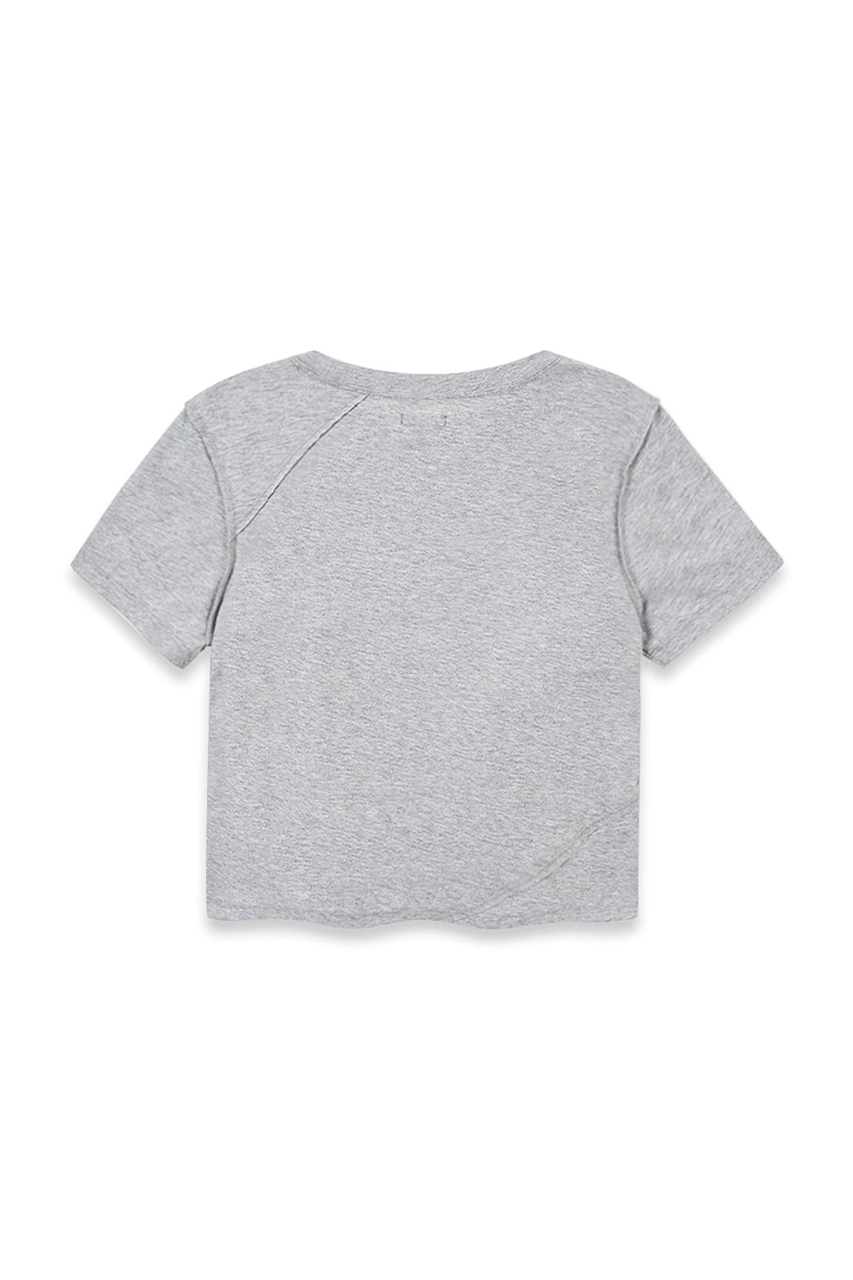 Matin Kim - Diagonal Logo Reversible Crop Top (Grey) product image 4 | TRAB K-Fashion Australia