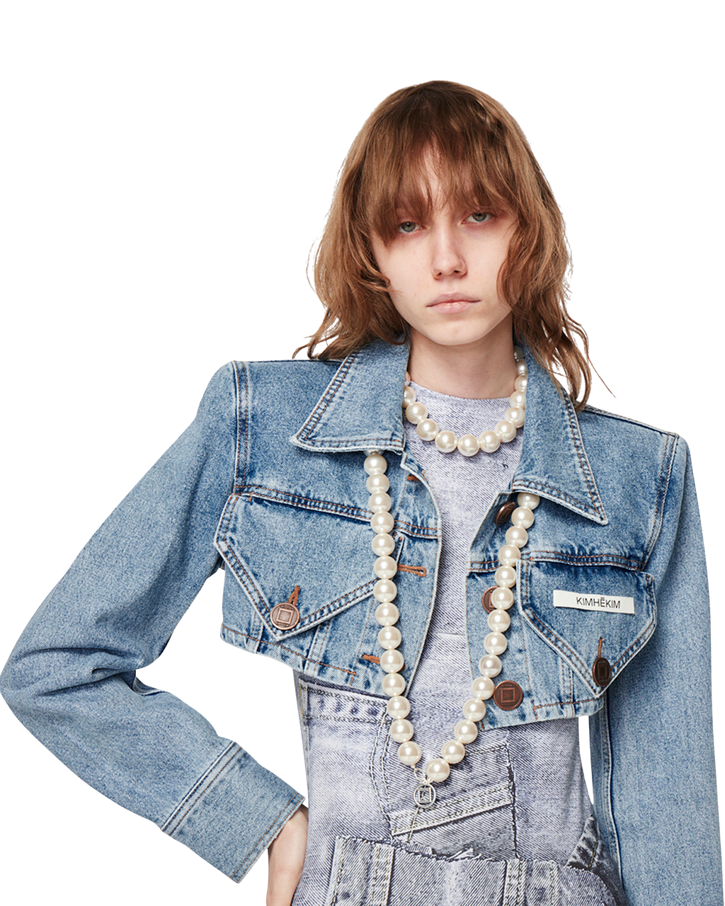 Kimhe Kim - Emma Denim Jacket (Blue) product image 6 | TRAB K-Fashion Australia