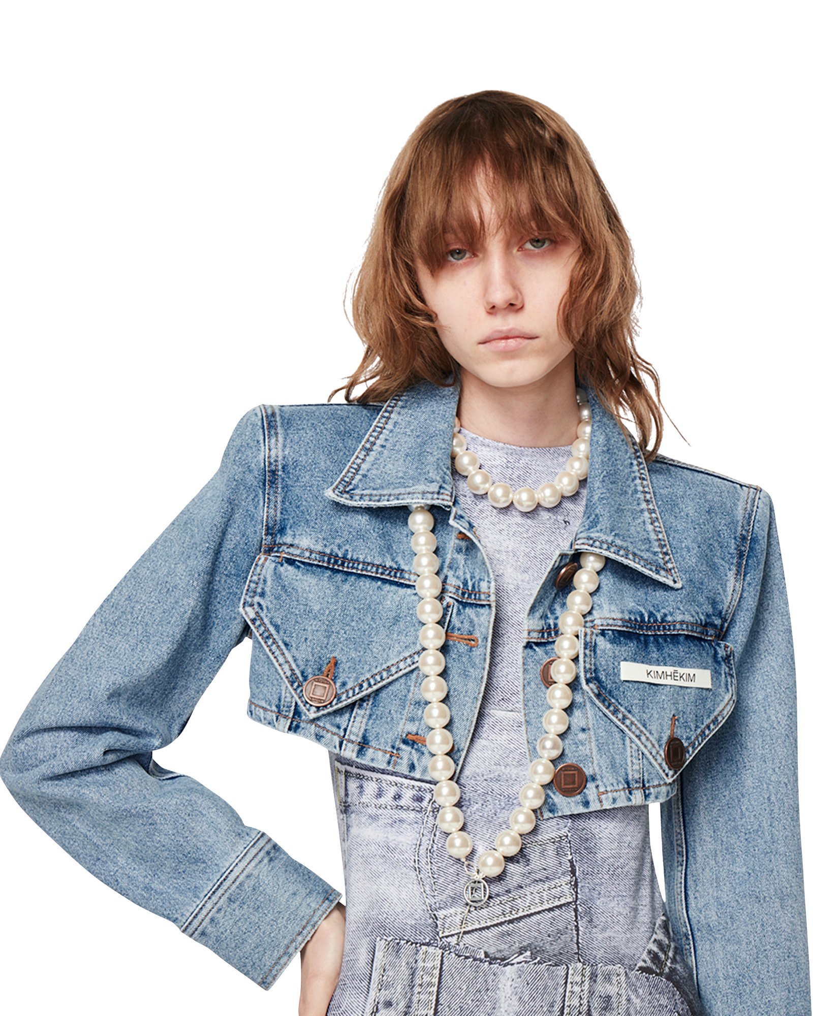 Kimhe Kim - Emma Denim Jacket (Blue) product image 6 | TRAB K-Fashion Australia
