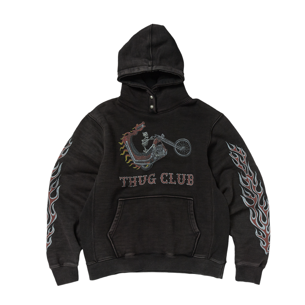 Thug Club - Dragon Chopper Hoodie (Black) product image 1 | TRAB K-Fashion Australia