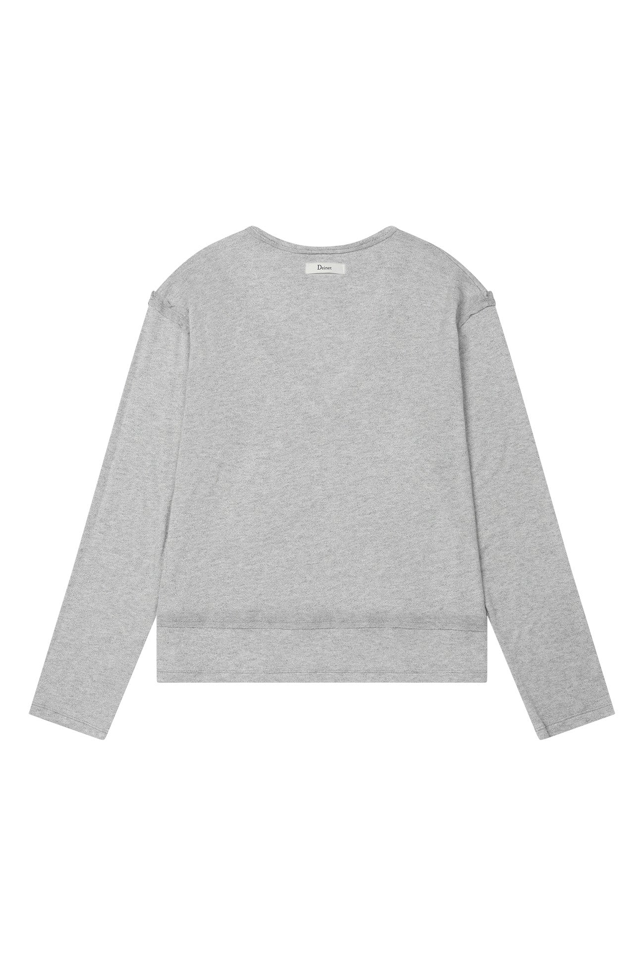 Deinet - Raw V Long Sleeve (Melange Grey) product image 9 | TRAB K-Fashion Australia