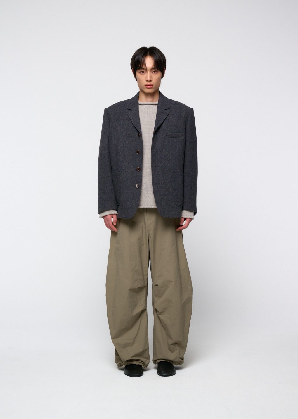 Amomento - Wool oversized jacket (Charcoal) product image 19 | TRAB K-Fashion Australia