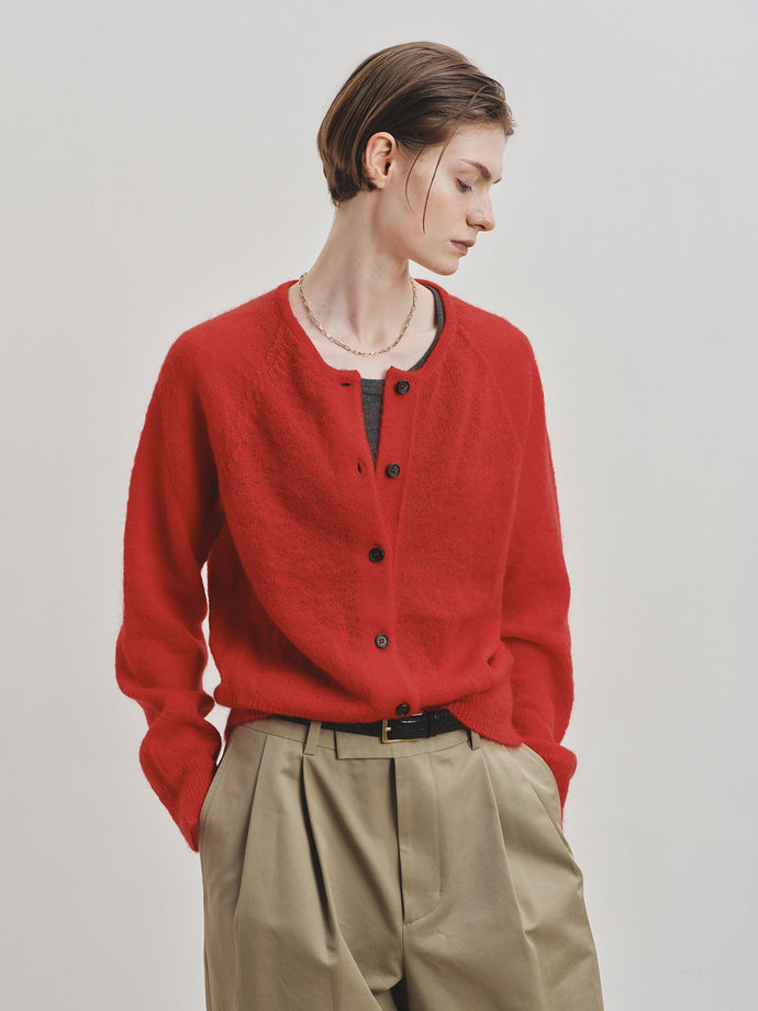 Tonywack - Mohair Raglan Cardigan (Red) product image 3 | TRAB K-Fashion Australia