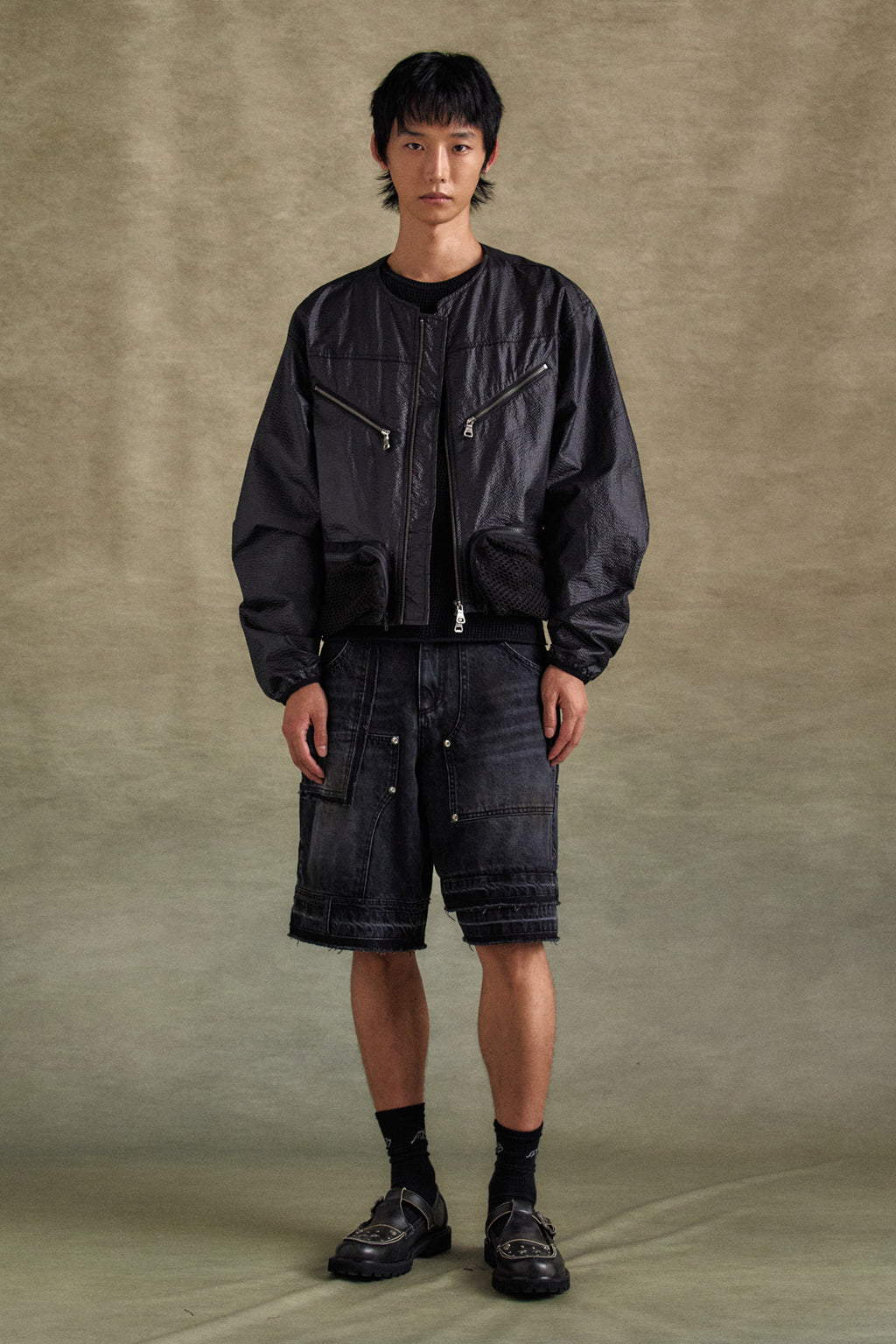 Andersson Bell - Convex Collarless Jacket (Black) product image 2 | TRAB K-Fashion Australia