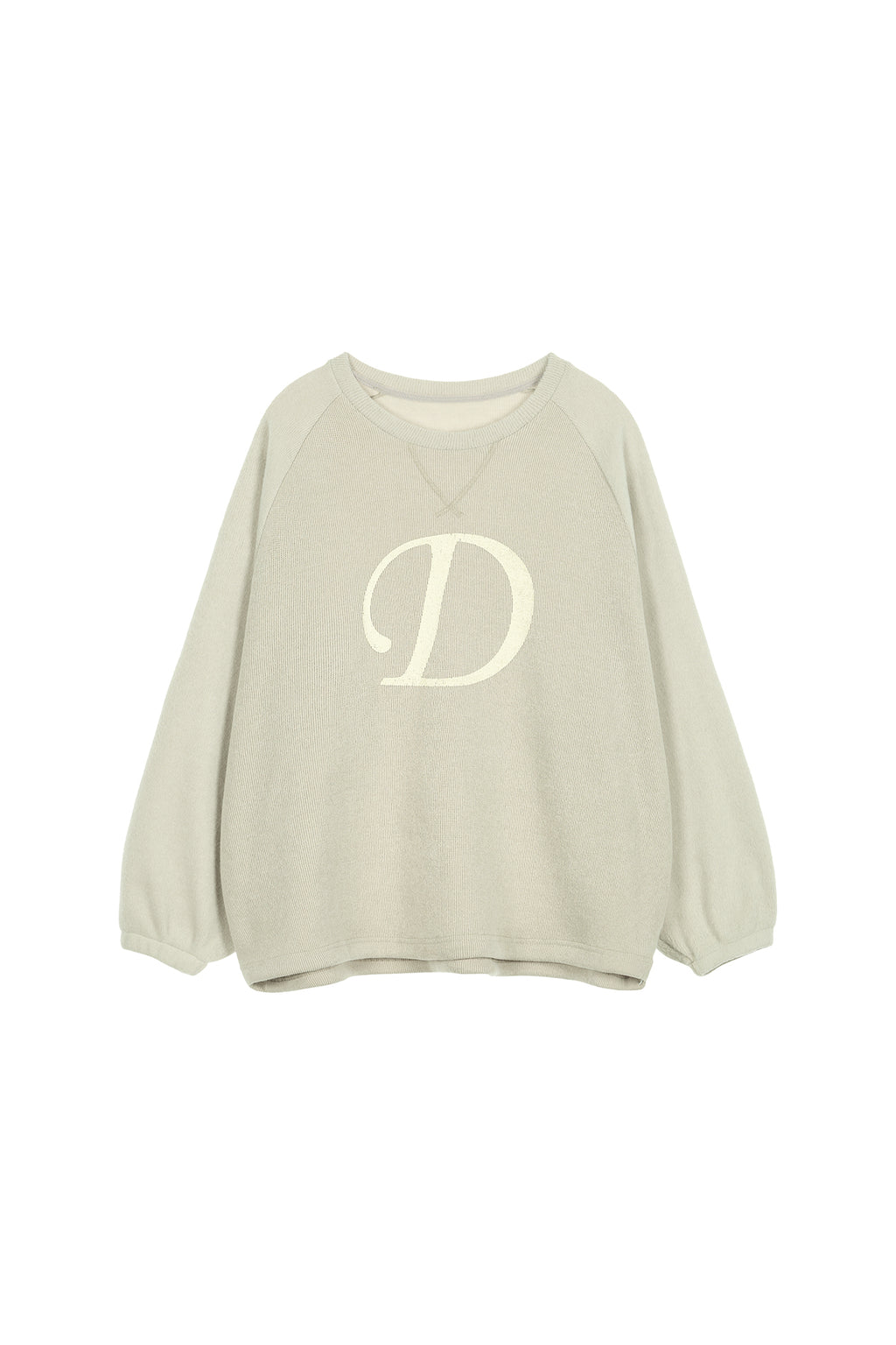 Deinet - Smooth D Logo Sweatshirts (Ash Beige) product image 1 | TRAB K-Fashion Australia