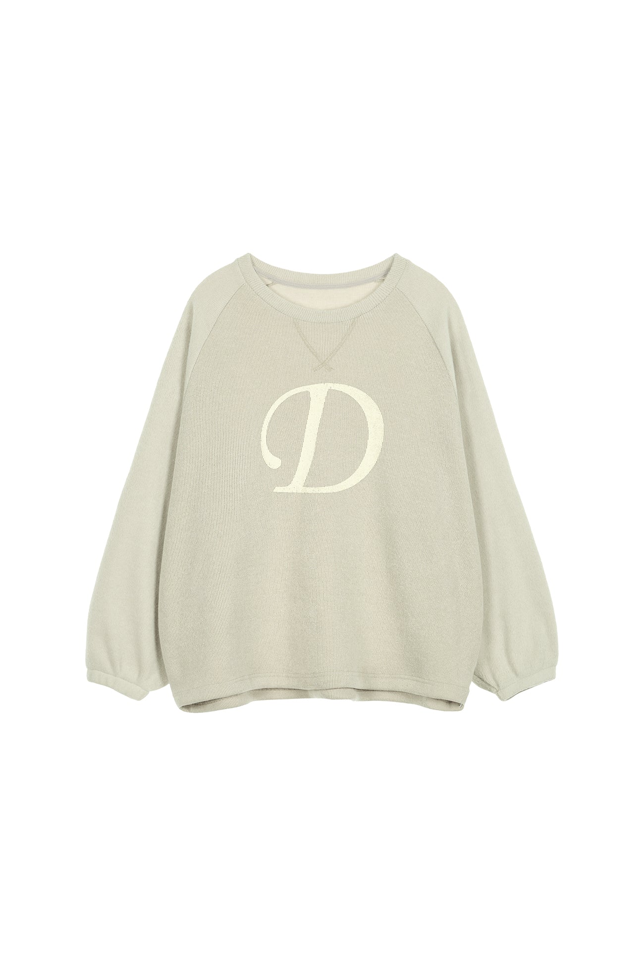 Deinet - Smooth D Logo Sweatshirts (Ash Beige) product image 1 | TRAB K-Fashion Australia