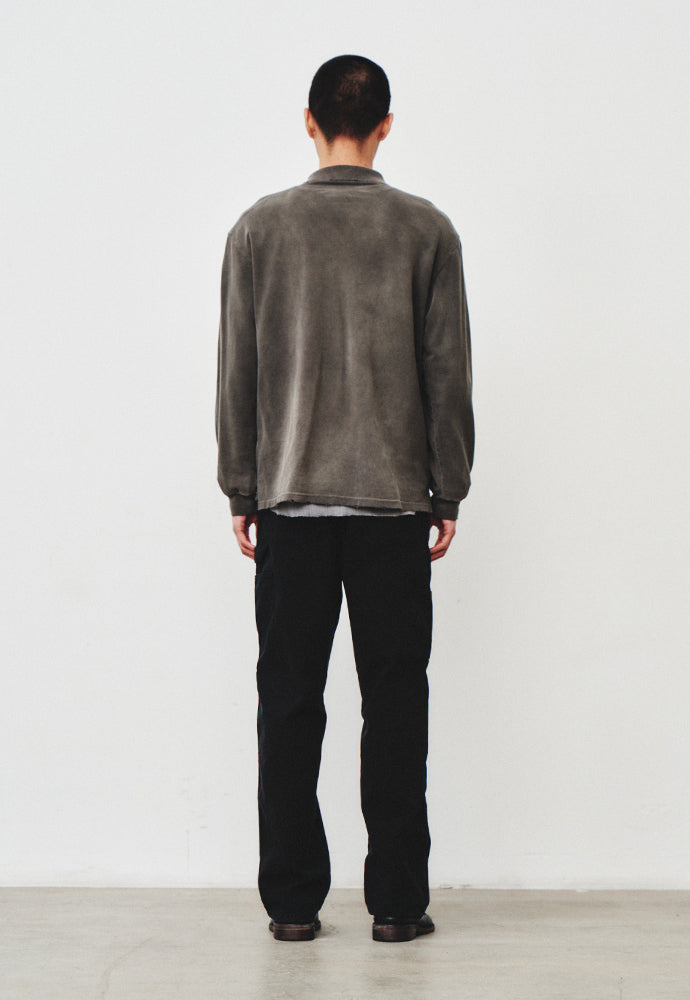 Art if acts - Damaged Pique Polo Shirt (Faded Charcoal) product image 3 | TRAB K-Fashion Australia