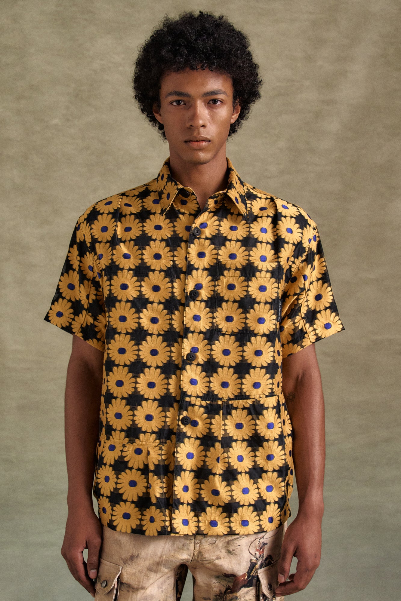 Andersson Bell - Sheer Flower Shirts (Yellow) product image 8 | TRAB K-Fashion Australia