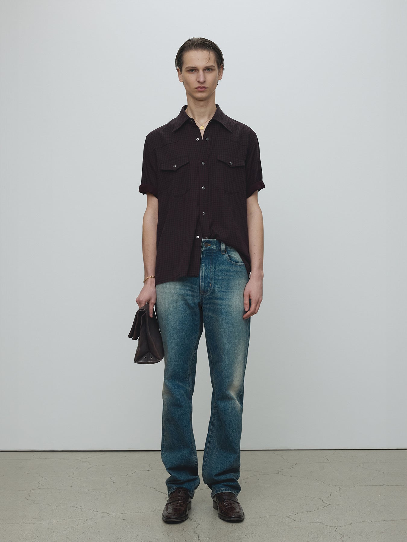 Tonywack - Slim Straight Denim Jeans (Vintage Washed Blue) product image 5 | TRAB K-Fashion Australia