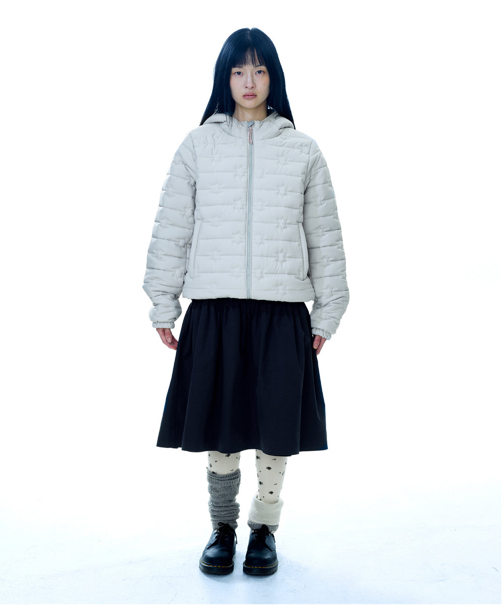 Coyseio - Fluffy Light Padded Jacket (Ivory) product image 11 | TRAB K-Fashion Australia